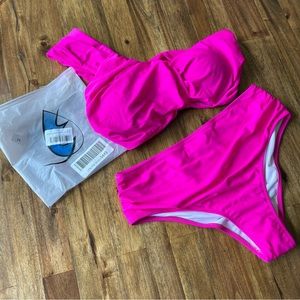 NWT one shoulder bikini - medium